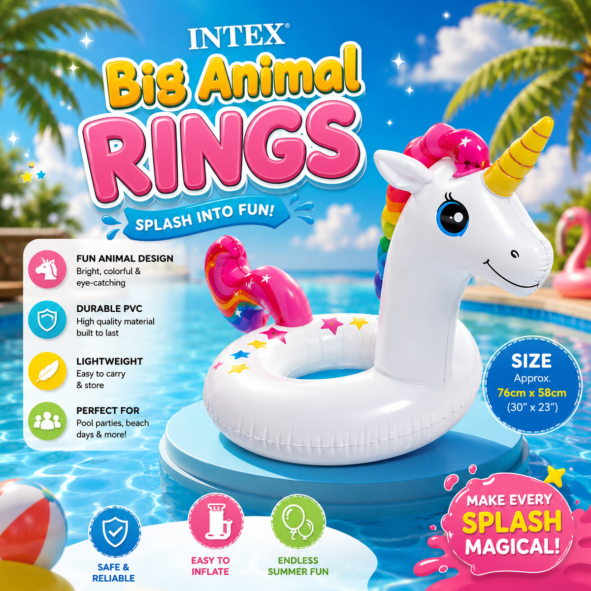 Unicorn Ring  Tube 🦄