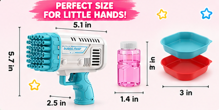 32-Hole Automatic Bubble Gun