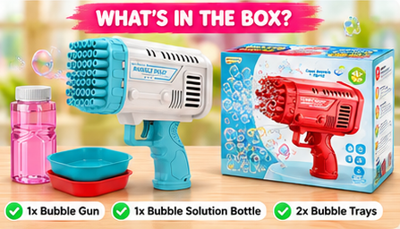 32-Hole Automatic Bubble Gun