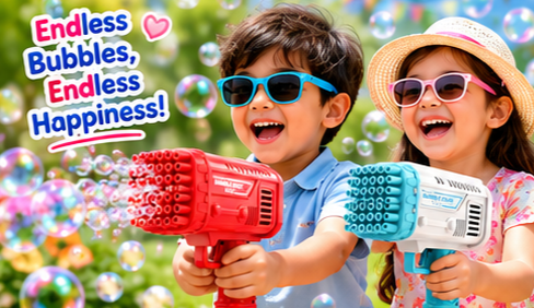 32-Hole Automatic Bubble Gun