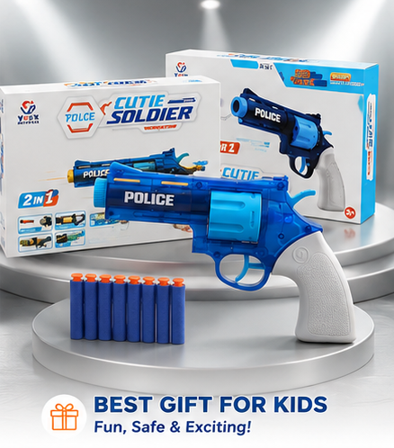 Dart Police Revolver Toy Gun