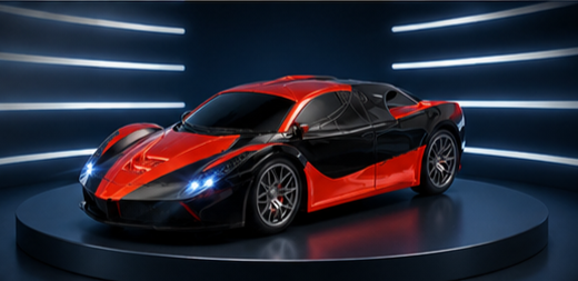 RC Bugatti Style Super Sports Car